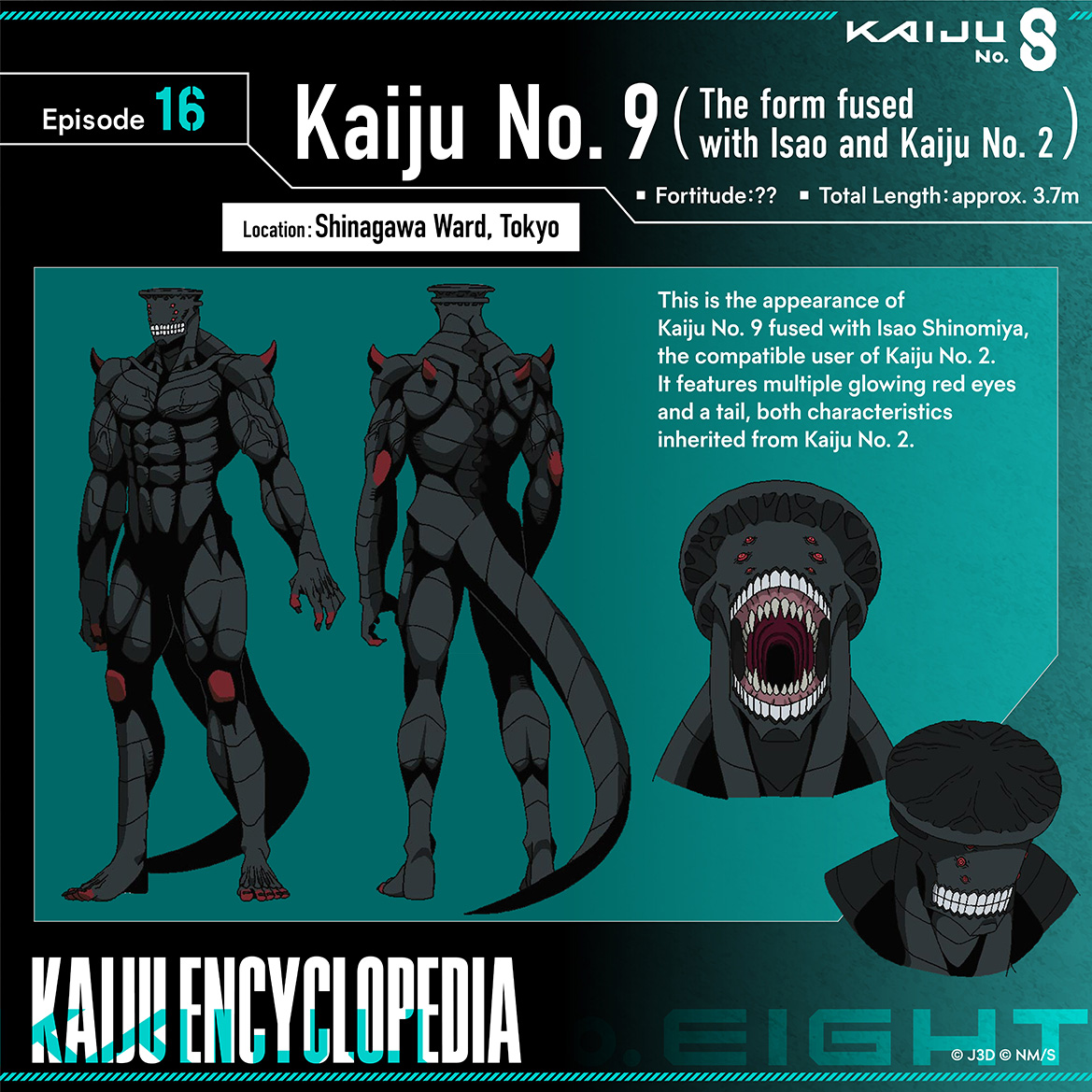 Kaiju No. 9 (The form fused with Isao and Kaiju No. 2)
